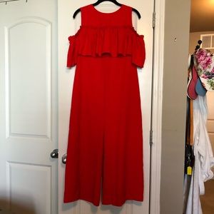 ASOS Red Culotte Jumpsuit